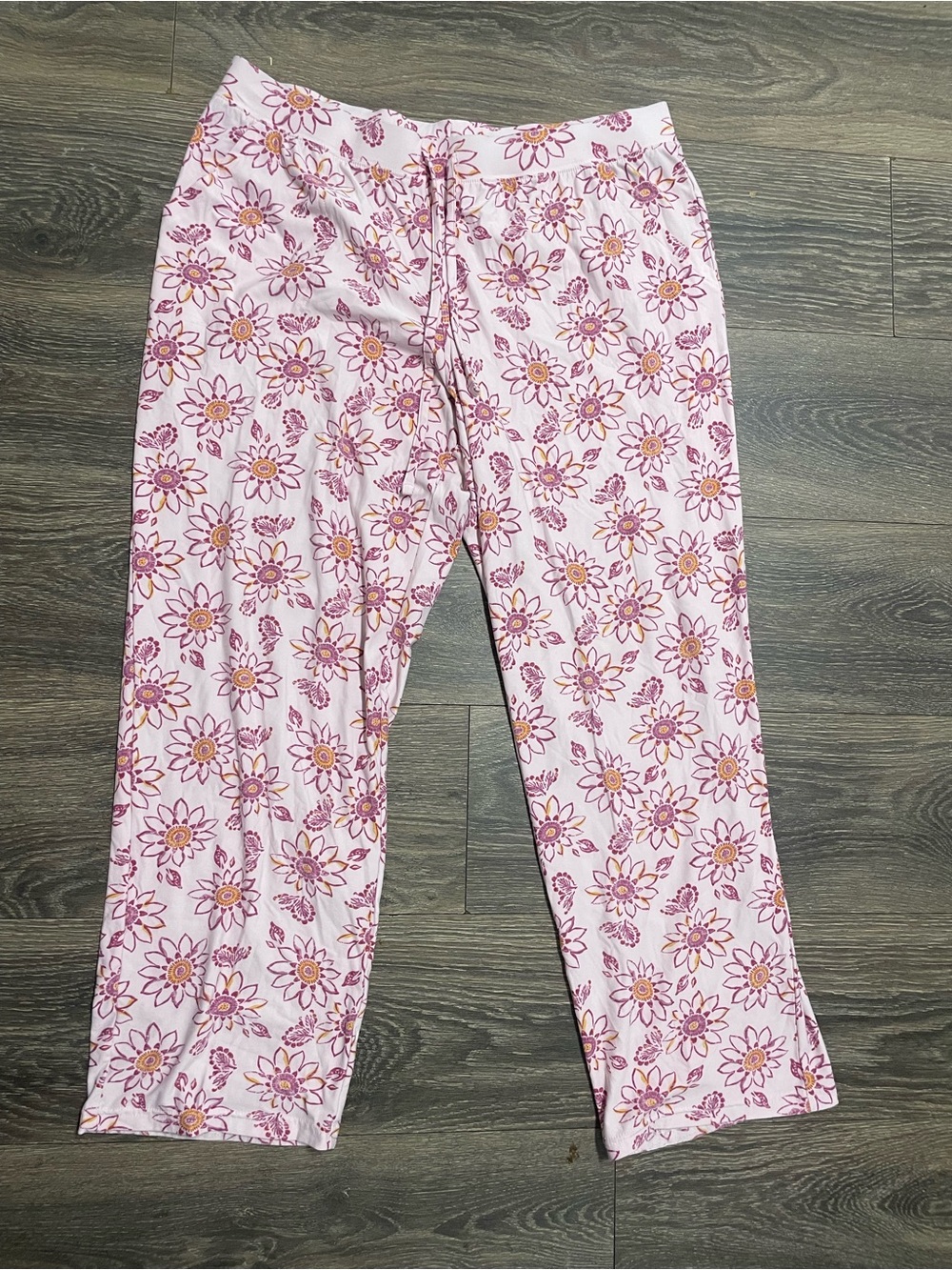 Sonoma buttery soft sleep pajama Pink Floral Lounge Pants Large sleepwear bottom